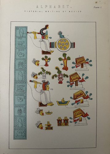 Antique print mexican - antique,