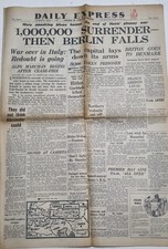 WW2 Daily Express Newspaper