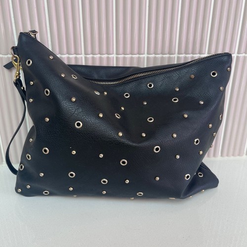 Black clutch bag - , with