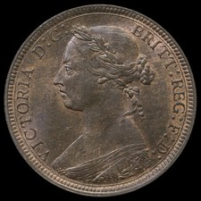1887 Queen Victoria Halfpenny