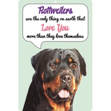 Rottweiler dog sign