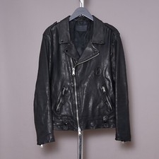ALL SAINTS Leather Jacket Mens