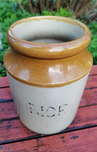 Old vintage stoneware large - old,