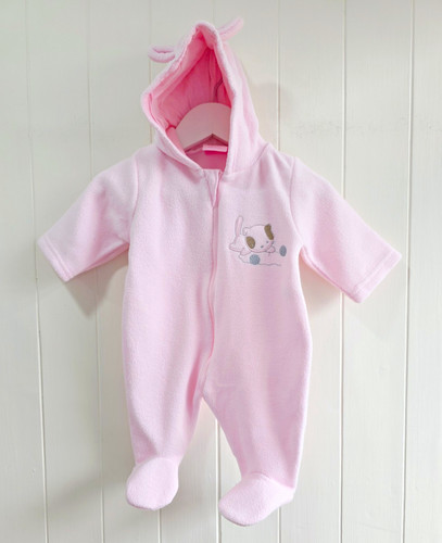 Bebe bonito pink fleece - pink, zip