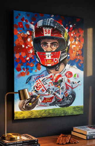 Marco simoncelli super sic art - super,