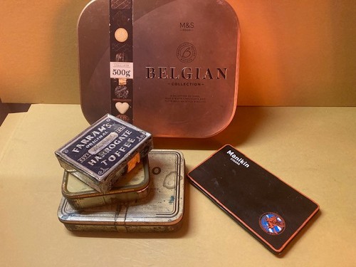 Old tins joblot - old,