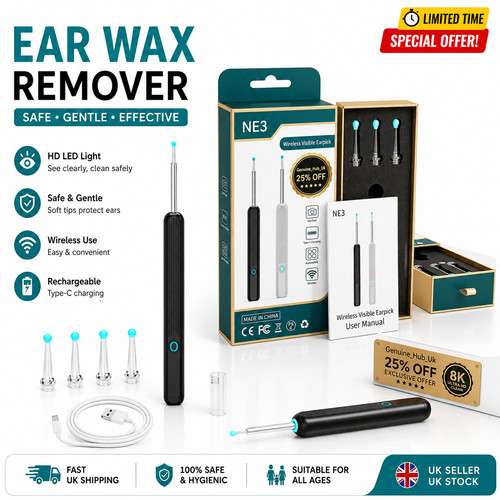 Ear wax remover camera - wax, |