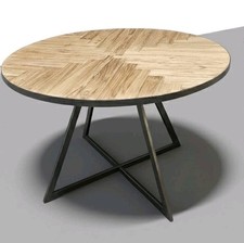 Parquet Round Dining table