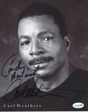 Carl Weathers Hand Signed 8 x