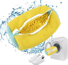 2pcs Shoe Washing Machine Bag for Washing Machine Zipper Cleaning Bag Reusable
