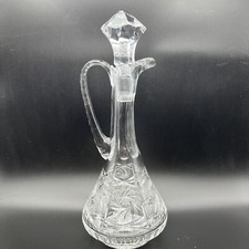 Vintage heavy deep cut glass - deep,