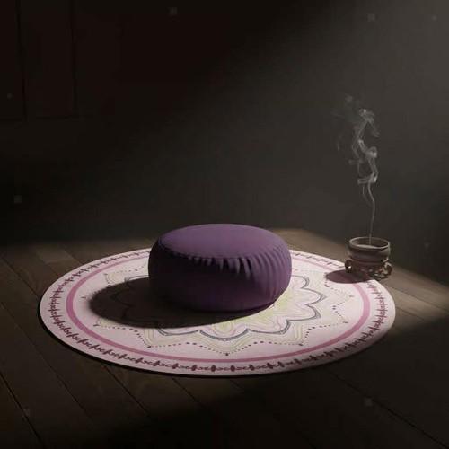 Meditation yoga mat decorative - meditation,