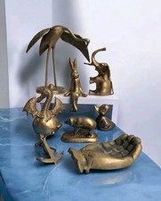 Job Lot 8 Brass Figurines