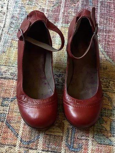 Burgundy high heel spanish - burgundy,