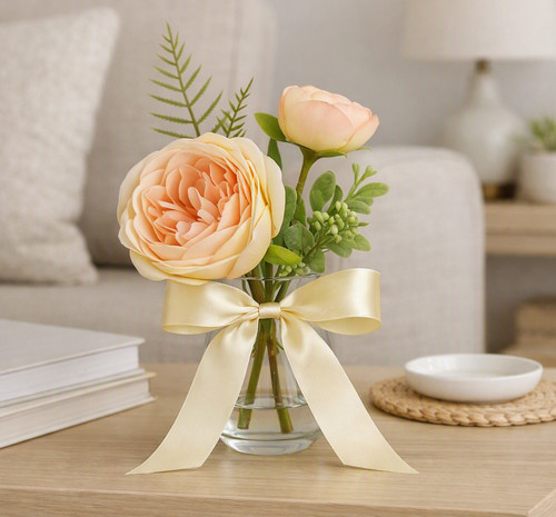 Peony foliage faux - peony, &