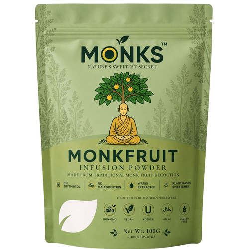Monk fruit sweetener powder - fruit,