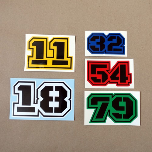 Custom race number vinyl - custom,