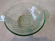 Vintage Art Deco Green Bowl