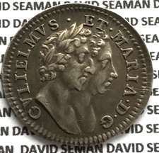 1689 fourpence seaman 86 - w&m,