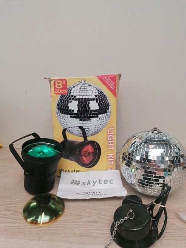 Skytec mirror ball with - skytec, 8"