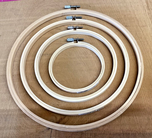 Embroidery hoop bamboo set - hoop,