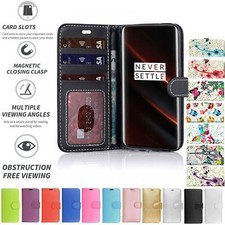 For OnePlus 7T Pro Case Cover Flip Leather Wallet Folio Card Money Slot