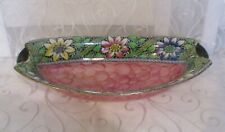 Vintage Maling Lustre Ware Oval Lace Border Dish / Bowl