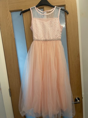 Pink flower girl dress