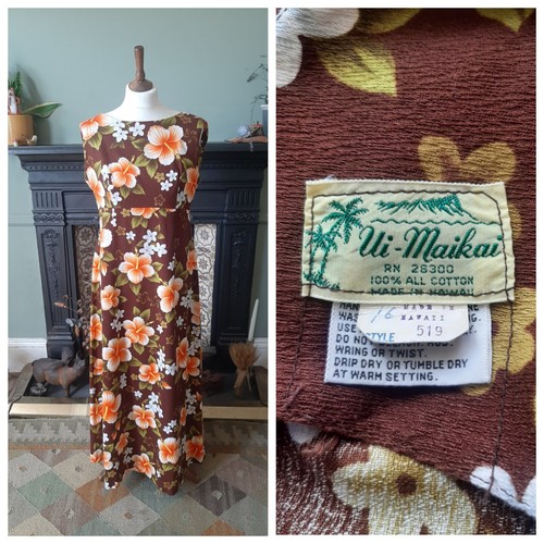 Vintage hawaiian dress 1960s - vintage,