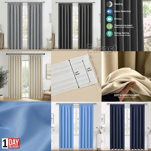 2pcs blackout curtains thermal - curtains,