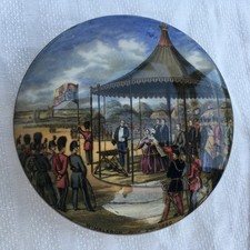 Prattware 'Wimbledon July 2nd 1860' victorian London pot lid pratt ware potlid