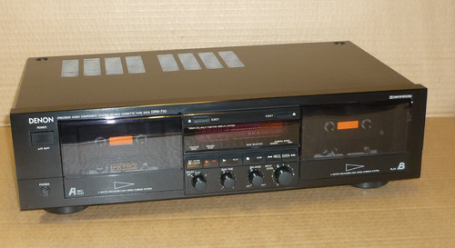 Denon drw 750 stereo double - denon, drw-750