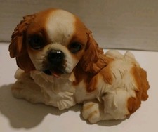 Vintage Cavalier King Charles  Spaniel Dog Figurine 8cms Height And 14cms Across