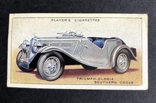 John Player & Sons Motor Cars Cigarette Card #47 Triumph-Gloria Southern Cross