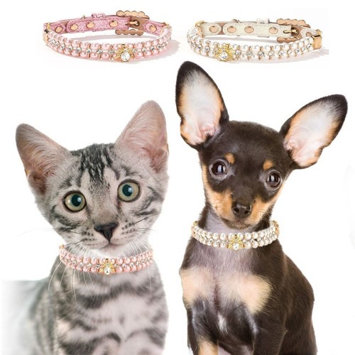 Dog cat necklace adjustable - necklace,