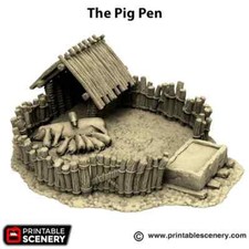 Pig Pen with Piglets –
