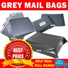 Grey Mailing Bags Strong Poly