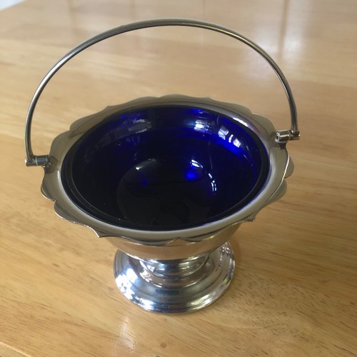 Silver plated vintage pedestal