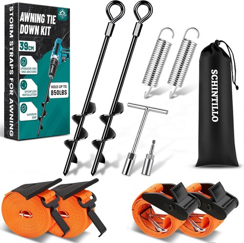 Tie down kit storm straps - down,
