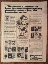 Sports Illustrated Book Club Signup 1978 Vintage Print Ad