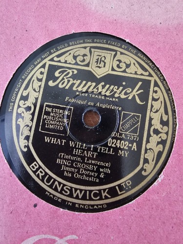 Bing crosby brunswick shellac - bing,