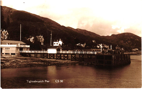 Postcard tighnabruaich pier - tighnabruaich,