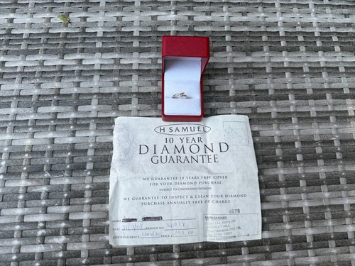 Platinum diamond ring - ring, size