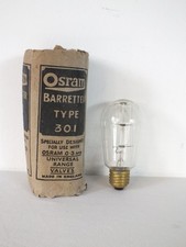 Osram Barretter Type 301 Valve Tube