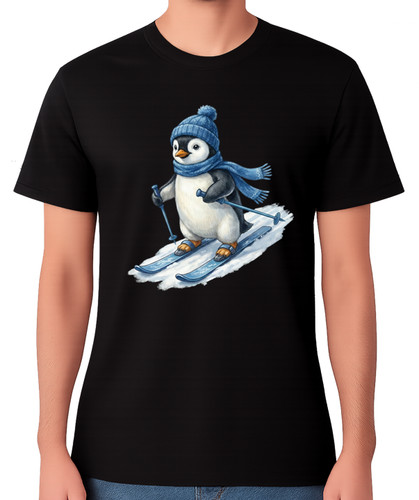 Skiing penguin shirt funny - skiing,