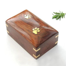 New Solid Wood Pet Urn Bamboo