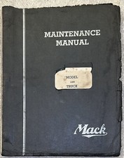 Mack Maintenance Manual Model LSHW Truck Original Issued 1950