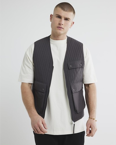 River island mens quilted - river,