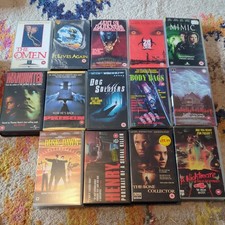 VHS Horror Bundle Collection. 14 movies, cult, horror ,
