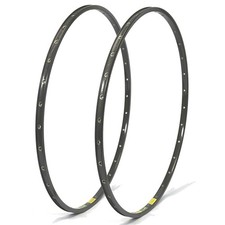 Pair Of NOS Mavic MA40 Grey Anodised Clincher Rims - 32 Hole